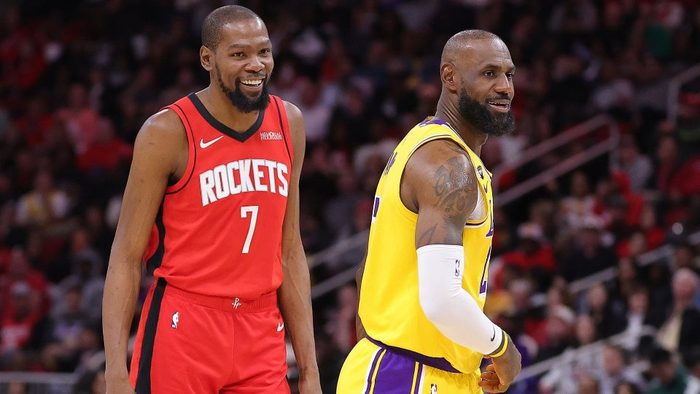 杜兰特冲击历史得分榜前五 詹姆斯三分球逼近历